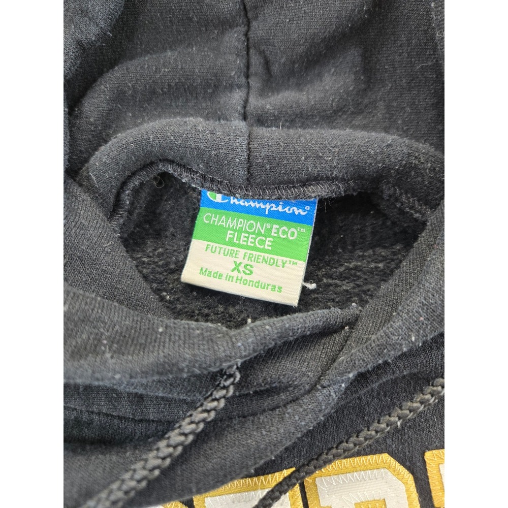 Champion Hoodie Men XS Black Vanderbilt University Eco Fleece Sweatshirt Graphic - Picture 3 of 7